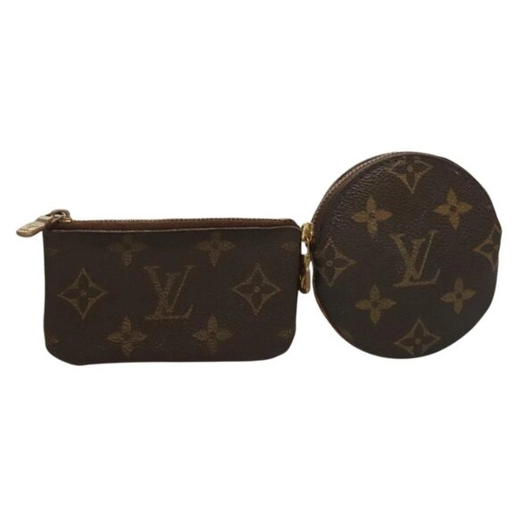 LOUIS VUITTON Monogram Coin Purse 2Set LV Auth - Picture 1 of 15